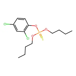 O,O-Dibutyl O-(2,4-dichlorophenyl) phosphorothioate structure