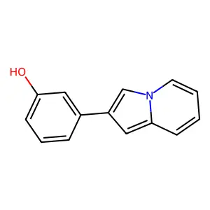 2-(3-Hydroxyphenyl)indolizine structure