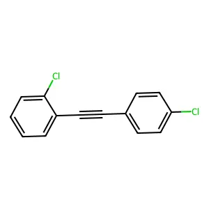1-Chloro-2-[2-(4-chlorophenyl)ethynyl]benzene structure
