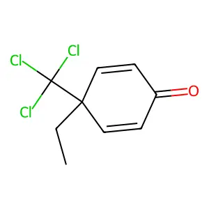4-Ethyl-4-(trichloromethyl)cyclohexa-2,5-dien-1-one structure