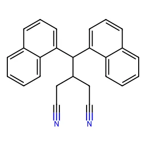 3-(Dinaphthalen-1-ylmethyl)pentanedinitrile structure