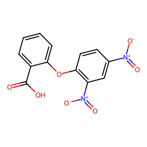 邻-(2,4-二硝基苯氧基)苯甲酸 structure