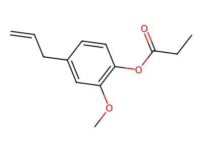 Phenol, 2-methoxy-4-(2-propen-1-yl)-, 1-propanoate structure