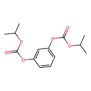 Propan-2-yl (3-propan-2-yloxycarbonyloxyphenyl) carbonate structure