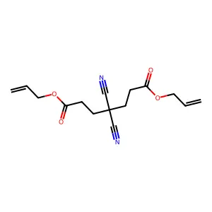 4,4-二氰基庚二酸二烯丙酯 structure