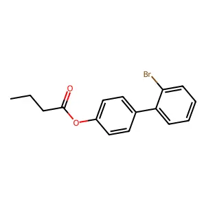 [4-(2-Bromophenyl)phenyl] butanoate structure