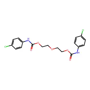 2-[2-[(4-chlorophenyl)carbamoyloxy]ethoxy]ethyl N-(4-chlorophenyl)carbamate structure