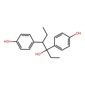 4,4'-(3-Hydroxyhexane-3,4-diyl)diphenol structure