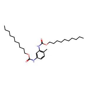 Didecyl (4-methyl-1,3-phenylene)biscarbamate structure