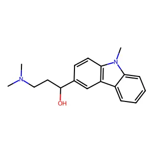 3-(Dimethylamino)-1-(9-methylcarbazol-3-yl)propan-1-ol structure