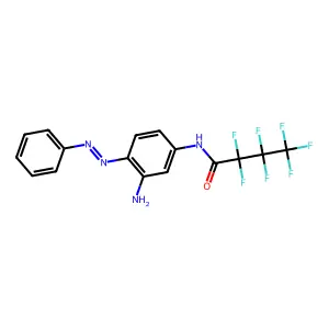 N-(3-Amino-4-phenyldiazenyl-phenyl)-2,2,3,3,4,4,4-heptafluorobutanamide structure