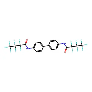 Butanamide, N,N'-(1,1'-biphenyl)-4,4'-diylbis(2,2,3,3,4,4,4-heptafluoro- structure