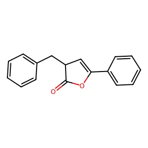 3-benzyl-5-phenyl-3H-furan-2-one structure