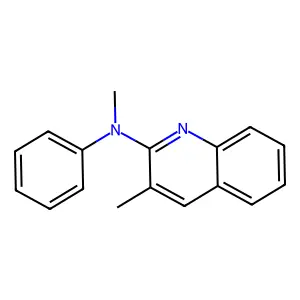 N,3-二甲基-N-苯基喹啉-2-胺 structure
