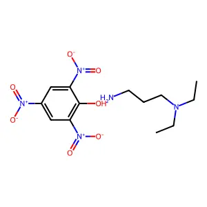 N',N'-diethylpropane-1,3-diamine;2,4,6-trinitrophenol structure