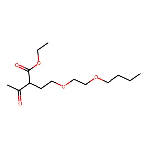 Ethyl 2-[2-(2-butoxyethoxy)ethyl]-3-oxobutanoate structure