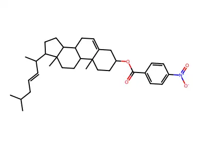 Isospinasterol, P-nitrobenzoate structure