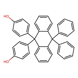 4,4'-(10,10-Diphenyl-9,10-dihydroanthracene-9,9-diyl)diphenol structure