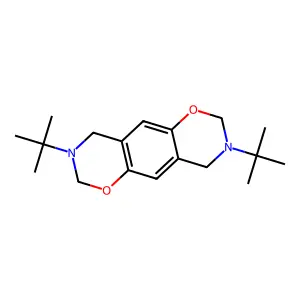 3,8-Ditert-butyl-2,4,7,9-tetrahydro-[1,3]oxazino[6,5-g][1,3]benzoxazine structure