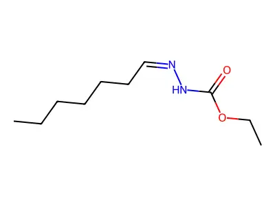 ethyl N-(heptylideneamino)carbamate structure