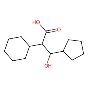 2-Cyclohexyl-3-cyclopentyl-3-hydroxypropanoic acid structure