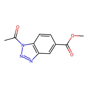 Methyl 1-acetylbenzotriazole-5-carboxylate structure