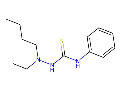 2-Butyl-2-ethyl-N-phenylhydrazine-1-carbothioamide structure
