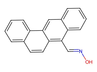N-(benzo[a]anthracen-7-ylmethylidene)hydroxylamine structure