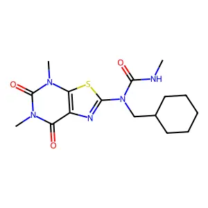 1-(cyclohexylmethyl)-1-(4,6-dimethyl-5,7-dioxo-[1,3]thiazolo structure