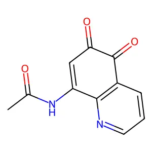 N-(5,6-dioxoquinolin-8-yl)acetamide structure