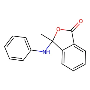 3-Anilino-3-methyl-2-benzofuran-1(3H)-one structure