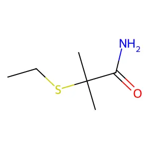2-(乙硫基)-2-甲基丙酰胺 structure