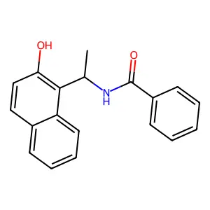 N-[1-(2-hydroxynaphthalen-1-yl)ethyl]benzamide structure