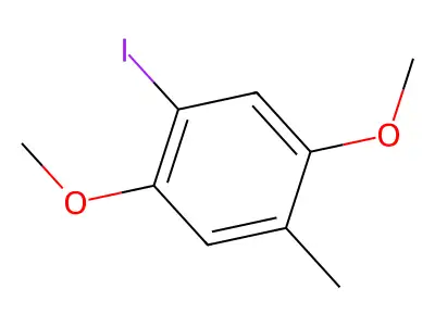 1-Iodo-2,5-dimethoxy-4-methylbenzene structure