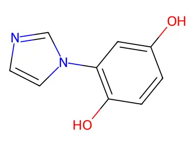 2-(1H-Imidazol-1-yl)-1,4-benzenediol structure