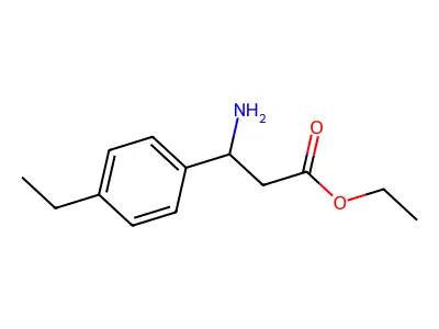 Ethyl 3-amino-3-(4-ethylphenyl)propanoate structure