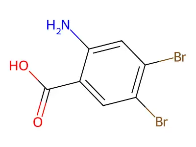2-Amino-4,5-dibromobenzoic acid structure