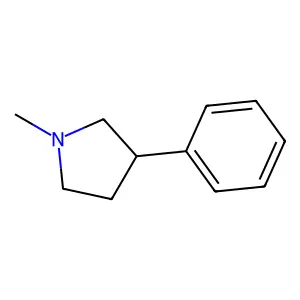1-Methyl-3-phenylpyrrolidine structure