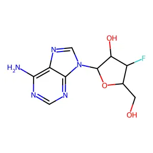 3'-Fluoro-3'-deoxyadenosine structure