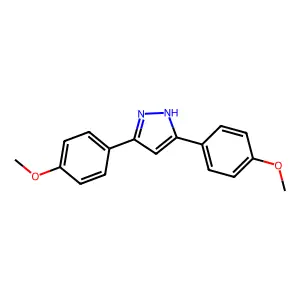 3,5-bis(4-methoxyphenyl)-1H-pyrazole structure