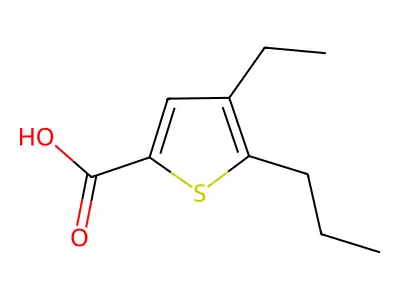 4-Ethyl-5-propylthiophene-2-carboxylic acid structure