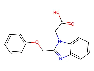 2-(Phenoxymethyl)-1H-benzimidazole-1-acetic acid structure