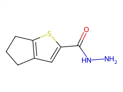 5,6-dihydro-4H-cyclopenta[b]thiophene-2-carbohydrazide structure
