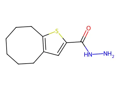4H,5H,6H,7H,8H,9H-cycloocta[b]thiophene-2-carbohydrazide structure