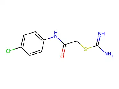 2-[(4-Chlorophenyl)amino]-2-oxoethyl carbamimidothioate structure