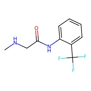 2-(methylamino)-N-[2-(trifluoromethyl)phenyl]acetamide structure