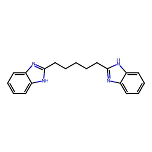 2-[5-(1H-benzimidazol-2-yl)pentyl]-1H-benzimidazole structure