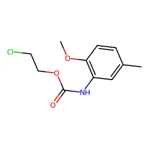 2-chloroethyl N-(2-methoxy-5-methylphenyl)carbamate structure