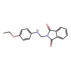 N-(对乙氧基氨甲基)邻苯二甲酰亚胺 structure