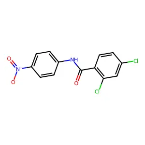 2,4-二氯-N-(4-硝基苯基)苯甲酰胺 structure